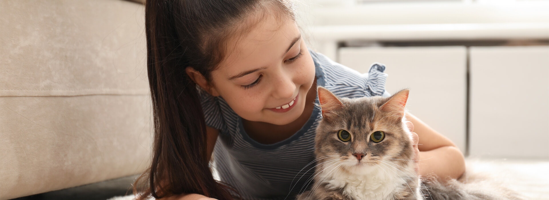 Kittens and children