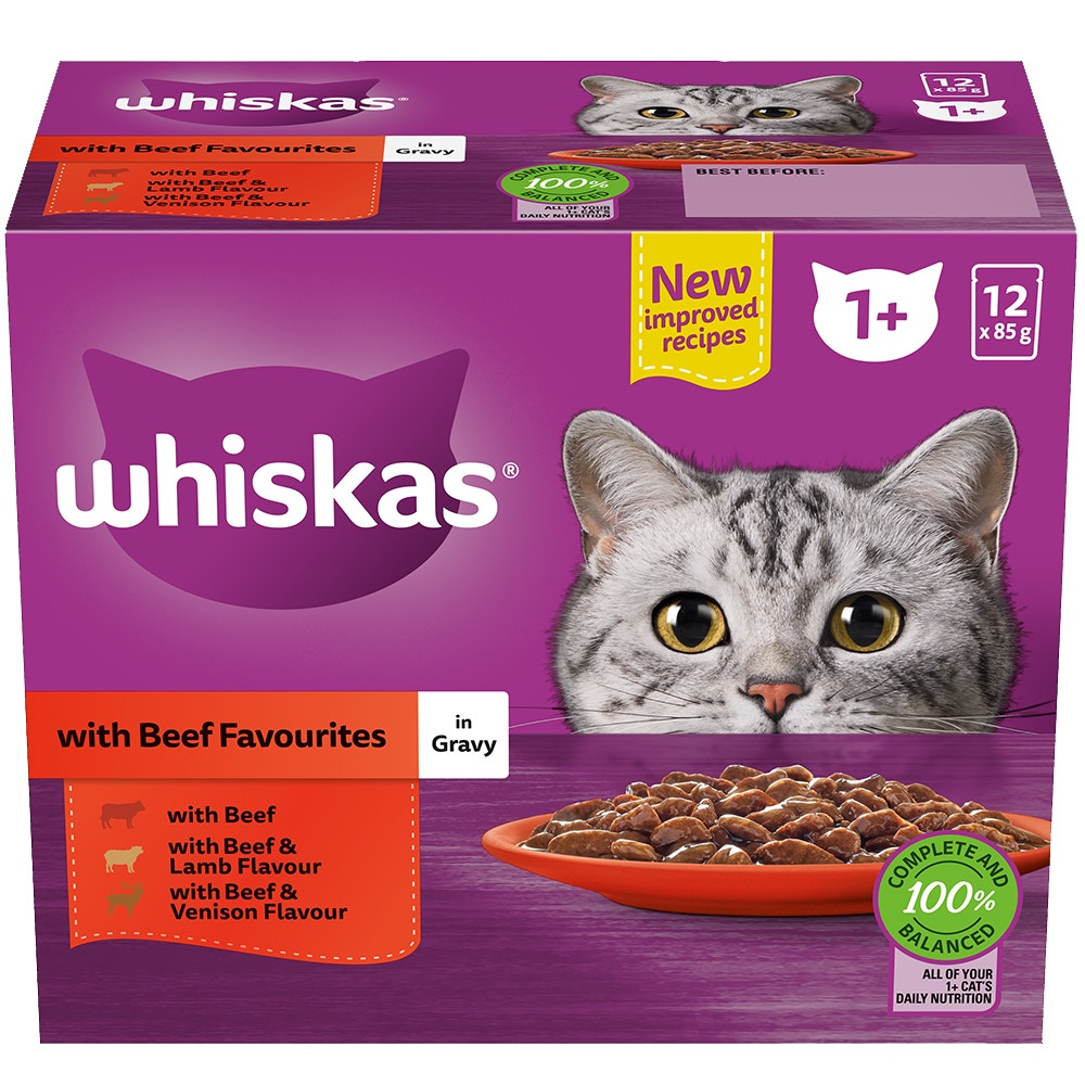 Whiskas Adult Wet Beef Favourites 