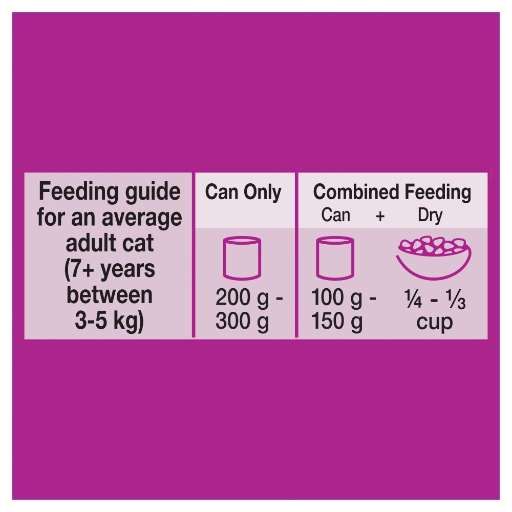 WHISKAS® 7+ years Adult Wet Cat Food with Beef Casserole 400g Can - 3